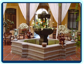 photo of the Mansion Alcazar's lobby